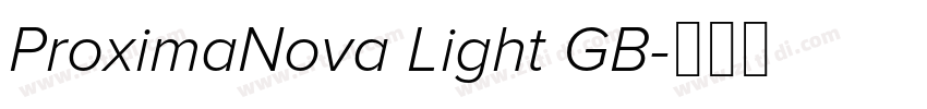 ProximaNova Light GB字体转换